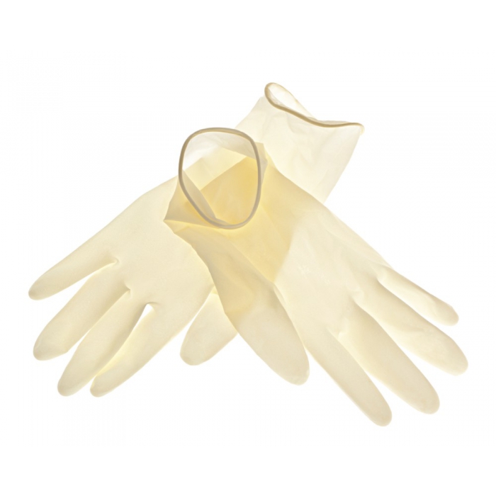 Rękawice medyczne lateksowe, bezpudrowe 10 szt  (5 par)
